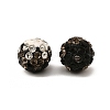 Two-Tone Color Handmade Polymer Clay Disco Ball Beads X-RB-R041-07-3