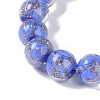 Handmade Gold Sand Lampwork Beads LAMP-Z009-01O-4