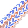 Heart Handmade Lampwork Beads Strands LAMP-G150-01A-1