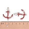 Alloy Rhinestone Links connectors RB-B061-A20S-3