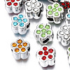 UV Plating Acrylic European Beads OACR-N010-042P-1