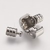 Tarnish Resistant 304 Stainless Steel European Clasps with Cord Ends X-STAS-F083-12P-2