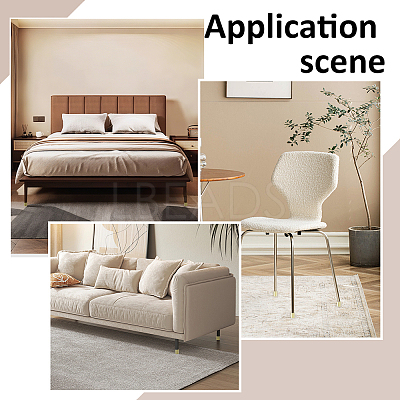 Aluminum Table Chair Leg Covers FIND-WH0366-492G-01-1