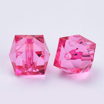 Transparent Acrylic Beads TACR-Q259-10mm-V08-1