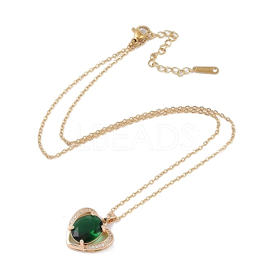304 Stainless Steel Cable Chain Necklaces NJEW-P309-01G-1