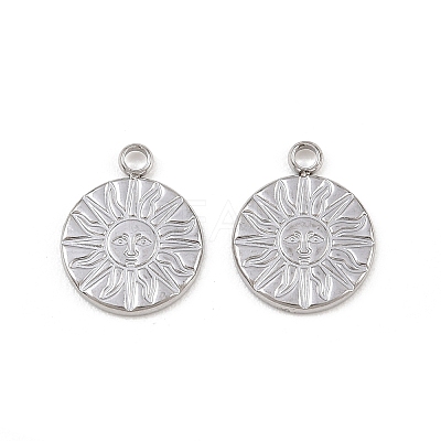 304 Stainless Steel Pendants STAS-I363-09P-1
