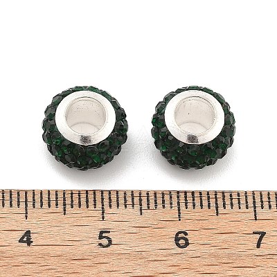 Rondelle Polymer Clay European Beads FIND-U001-01K-1