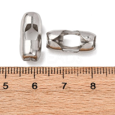 Tarnish Resistant Stainless Steel Ball Chain Connectors X-STAS-L018B-P-1