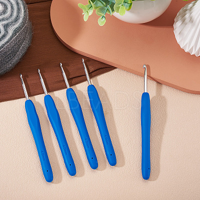 TPR Handle Aluminum Crochet Hook Needles TOOL-TA0001-13C-1