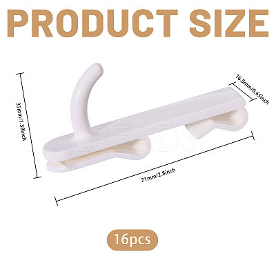 Plastic Mesh Sheet Hook FIND-WH0149-32C-01-1
