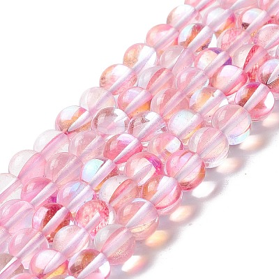 Synthetic Moonstone Beads Strands G-E573-02B-26-1