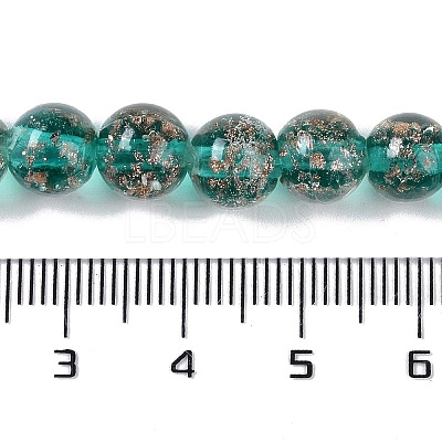 Handmade Gold Sand Lampwork Beads LAMP-Z009-01K-1