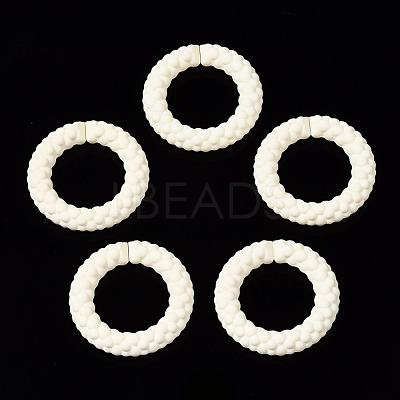Spray Painted CCB Plastic Linking Rings CCB-Q091-010F-1