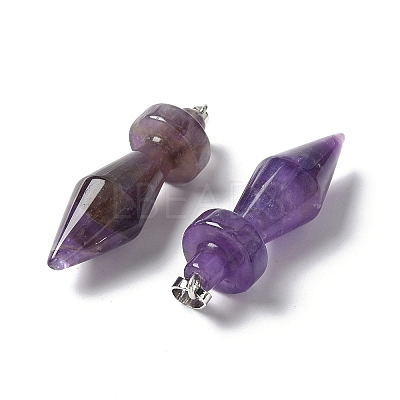 Natural Amethyst Pendants G-C187-03D-1