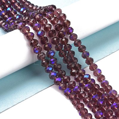 Electroplate Glass Beads Strands X1-EGLA-A034-T4mm-L14-1