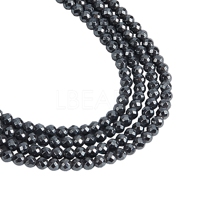 2Strands Non-magnetic Synthetic Hematite Beads Strands G-NB0005-01B-1