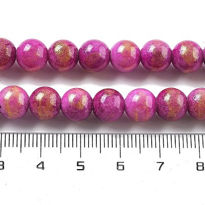 Natural Mashan Jade Beads Strands G-A255-A01-01M-1