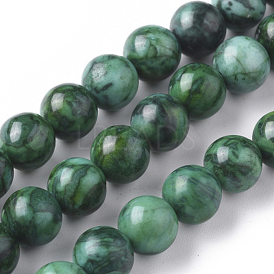 Natural Map Stone Picasso Jasper Beads Strands LS-G-F668-29-8mm-1