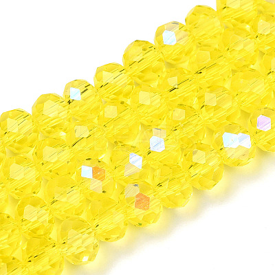 Electroplate Glass Beads Strands LS-EGLA-A034-T4mm-L28-1