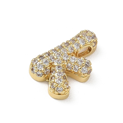 Brass Micro Pave Cubic Zirconia Pendants KK-A300-02G-K-1