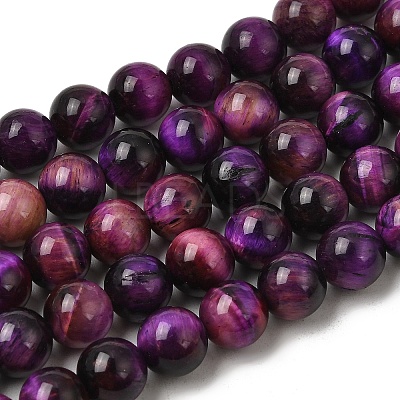 Grade AB Natural Tiger Eye Beads Strands G-B133-A02-8MM-04-1