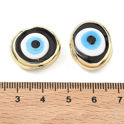 Handmade Evil Eye Lampwork Beads LAMP-D006-08G-09-1