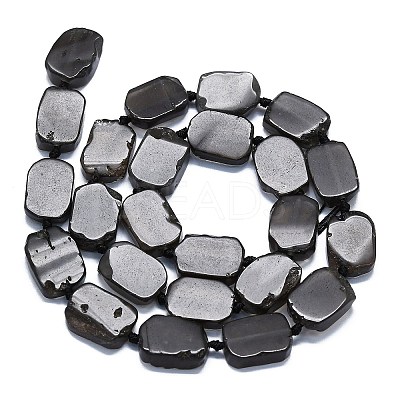 Natural Tektite Beads Strands G-K245-J16-01-1