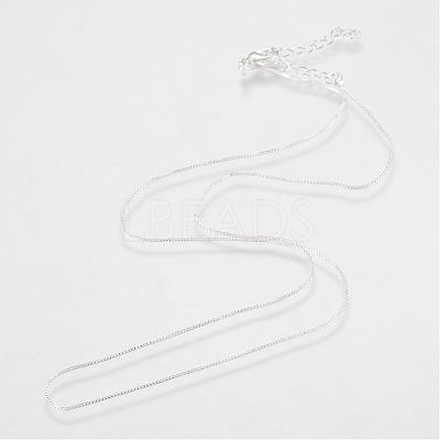 Brass Box Chains Necklaces MAK-R014-S-1