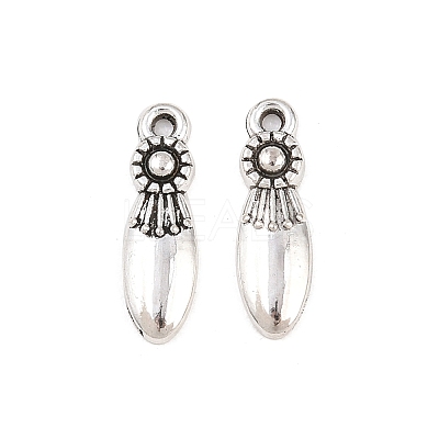 Tibetan Style Alloy Pendants X-PALLOY-A024-13AS-1