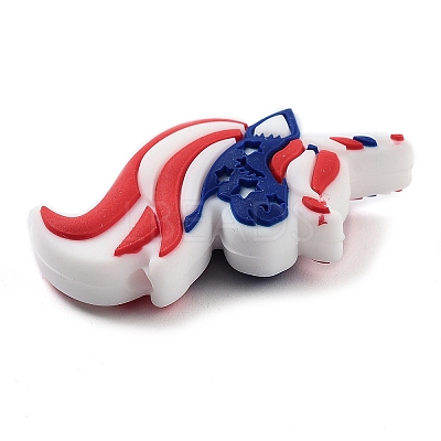 Independence Day Theme Silicone Beads SIL-M005-01F-1