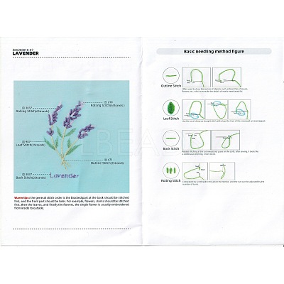 DIY Embroidered Making Kit DIY-F088-05A-1