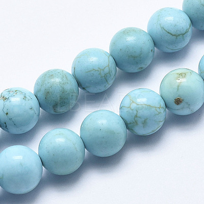 Natural Magnesite Beads Strands G-K244-02-4mm-01-1