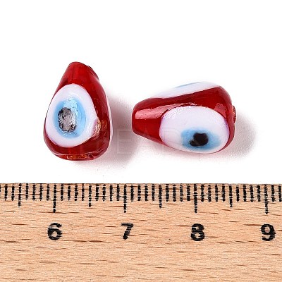 Handmade Evil Eye Lampwork Beads LAMP-T021-16D-1
