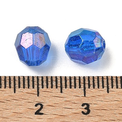 Eco-Friendly Transparent Acrylic Beads TACR-PL642-8mm-32-1