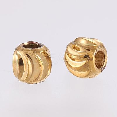 Brass Spacer Beads KK-G312-01G-3mm-G-1