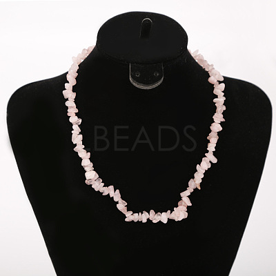 Natural Rose Quartz Beads Necklace FS-WG9F5E2-10-1