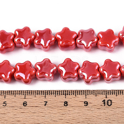 Handmade Porcelain Bead Strands PORC-N011-04G-1