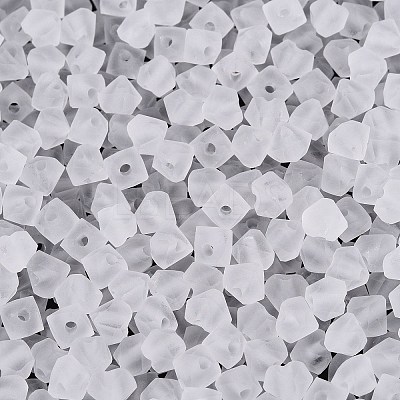 FGB Frosted Transparent Glass Seed Beads SEED-N013-03A-01-1