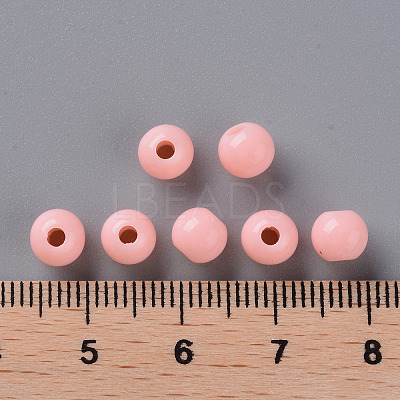 Opaque Acrylic Beads X-MACR-S370-C6mm-A12-1