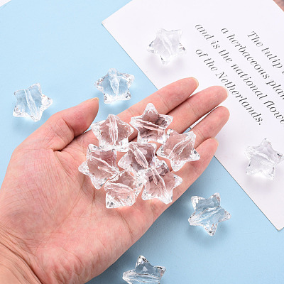 Transparent Acrylic Beads TACR-ZX018-02-1