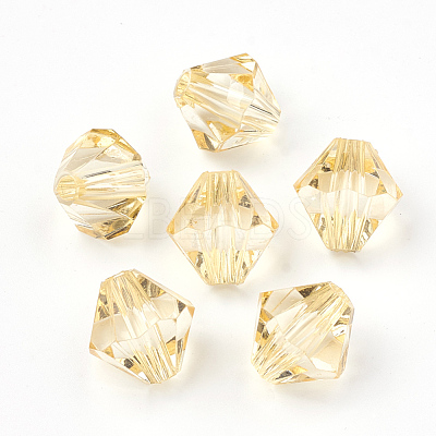 Transparent Acrylic Beads TACR-S146-6mm-06-1