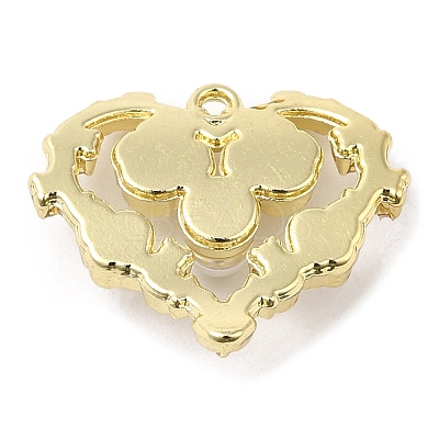 Spray Painted Alloy Pendants PALLOY-D019-11G-01-1