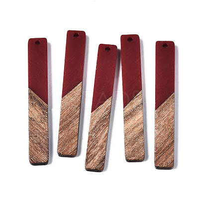Resin & Walnut Wood Big Pendants X-RESI-S358-39J-1