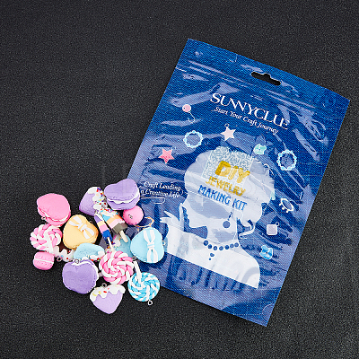 Handmade Polymer Clay Pendants CLAY-SC0001-06-1