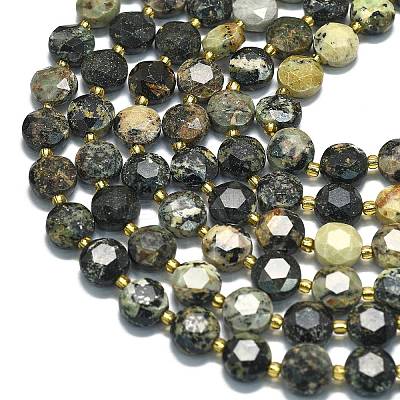 Natural African Turquoise(Jasper) Beads Strands G-C116-A133-01-1