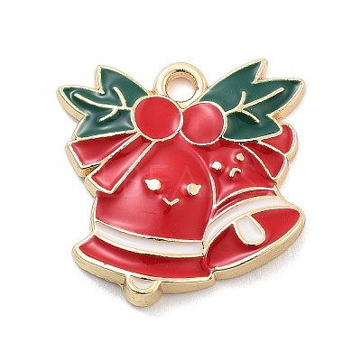 Christmas Theme Alloy Enamel Pendants ENAM-D060-04C-1