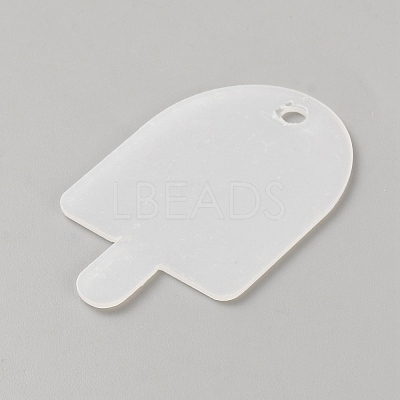 10Pcs Transparent Acrylic Blank Pendants DIY-CJC0006-37-1