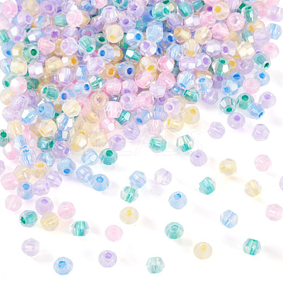 405Pcs Eletroplated Transparent Glass Beads GLAA-TA0003-66C-1