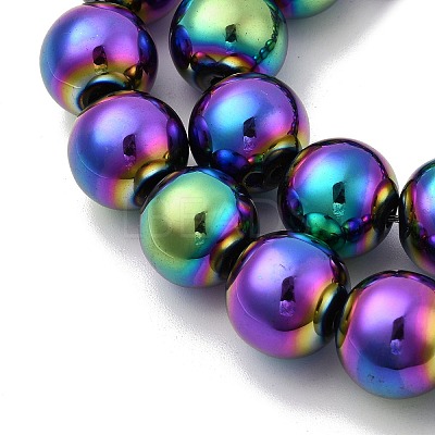 Electroplated Synthetic Non-magnetic Hematite Beads Strands G-H327-D02-05B-1