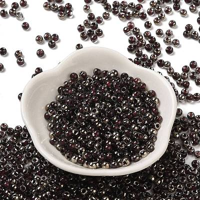 Transparent Inside Colours Glass Seed Beads SEED-H002-A-C224-1